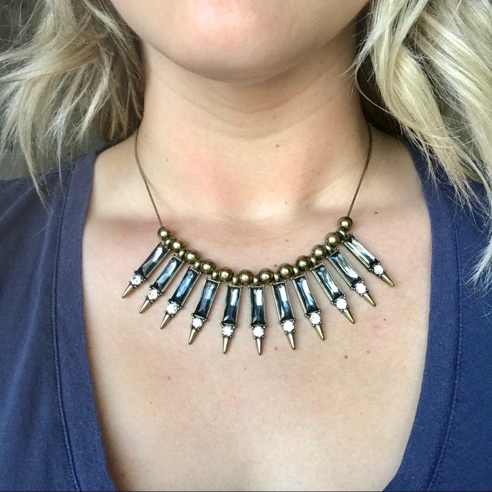 Jeweled Spike Necklace